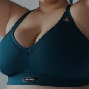 NWT - Savage x Fenty - Spotlight Low-Impact Sports Bra - Blue Lagoon - 3X